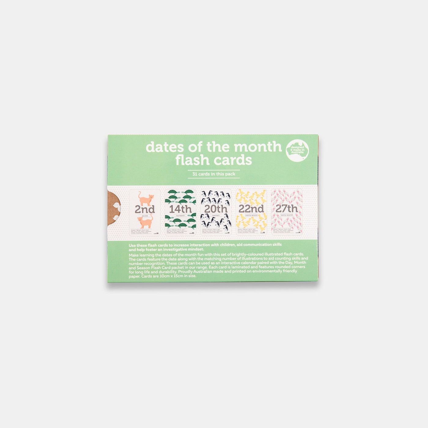 Dates of the Month Flash Cards by Two Little Ducklings - Friends of K