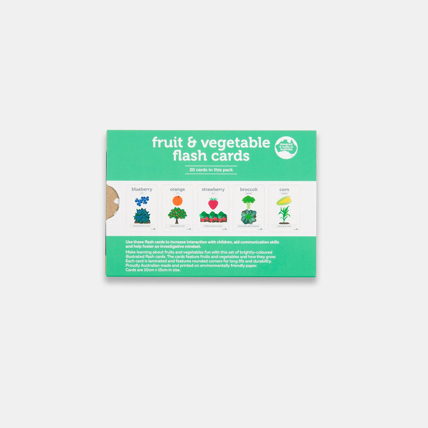 Fruit and Vegetable Flash Cards by Two Little Ducklings - Friends of K