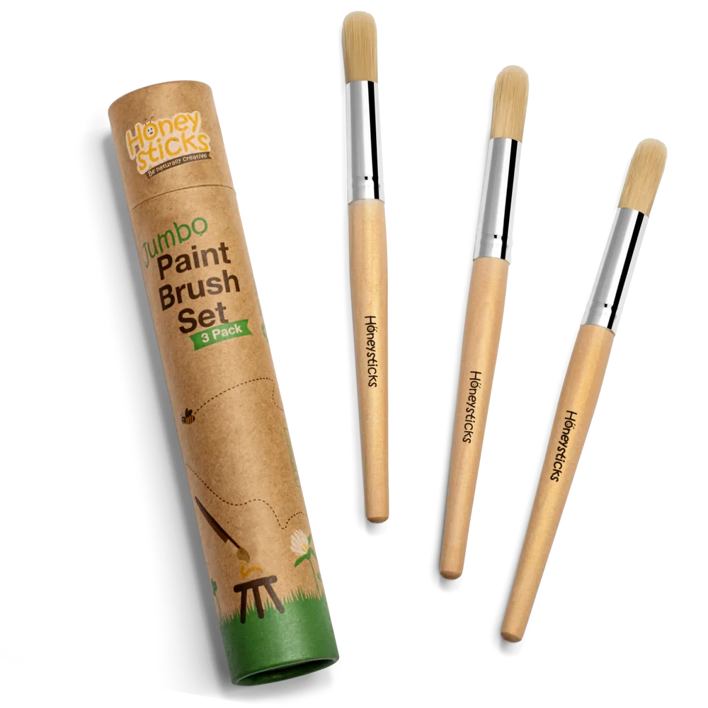Honeysticks Jumbo Paint Brush Set - 3 Pack by Honeysticks - Friends of K