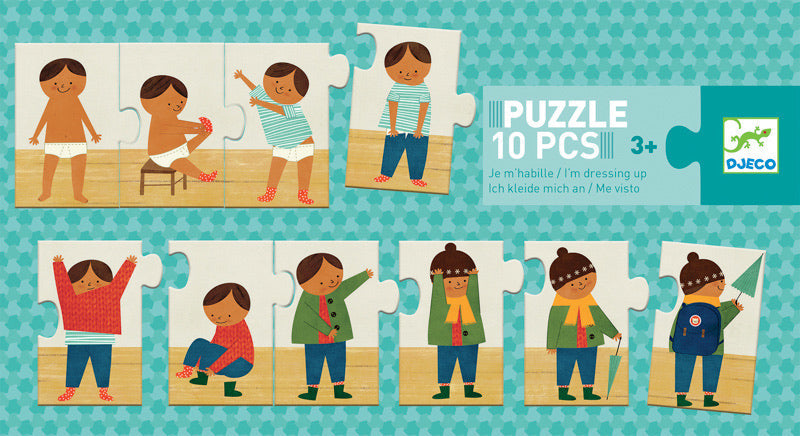 I am Dressing Up Progressive Puzzle by Djeco - Friends of K