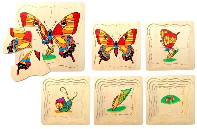 Puzzle - 5 Layers Butterfly by Fun Factory - Friends of K