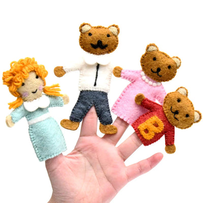 Tara Treasures | Goldilocks and the Three Bears, Finger Puppet Set by Tara Treasures - Friends of K