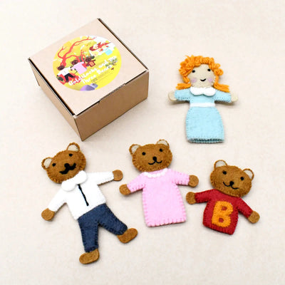 Tara Treasures | Goldilocks and the Three Bears, Finger Puppet Set by Tara Treasures - Friends of K