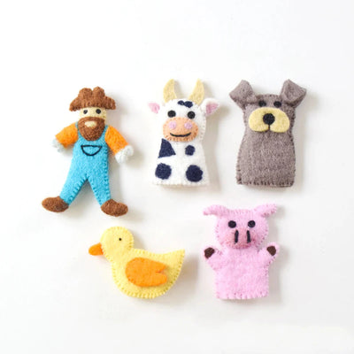 Tara Treasures | Old MacDonald Farm Animals A, Finger Puppet Set by Tara Treasures - Friends of K