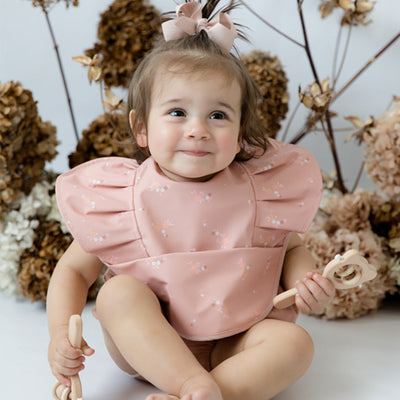 Waterproof Snuggle Bib - Daisy Frill by Snuggle Hunny Kids - Friends of K