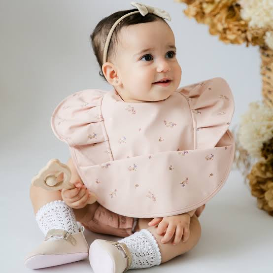 Waterproof Snuggle Bib - Posy Frill by Snuggle Hunny Kids - Friends of K